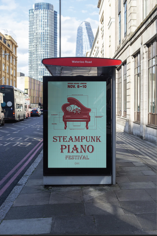 Festival billboard on Waterloo Road